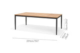 Topaz 9 Piece Teak Big Rectangular Dining Set