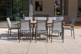 Topaz 9 Piece Teak Big Rectangular Dining Set