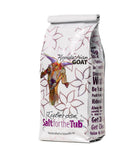 Bag of Appalachian Goat Salt for the Tub with a goat illustration on a white background