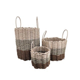 Brown, Tan, Light Tan Ombre Rope Basket - FREE SHIPPING