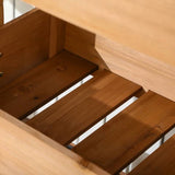 4 Tier Vertical Wooden Planter Box Raised Bed Natural - FREE SHIPPING