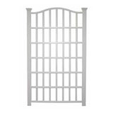 Large 8-Ft x 4.5-Ft Outdoor White Vinyl Garden Trellis Privacy Screen - FREE SHIPPING