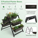 3 Tier Patio Raised Garden Bed Planter Boxes Herbs Flowers Vegetables - FREE SHIPPING