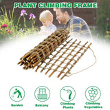 Indoor Outdoor Wall Hanging Willow Wood and Jute Garden Trellis - FREE SHIPPING