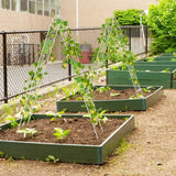 2 Pack - 7-ft Galvanized Steel Garden Trellis in White Metal Outdoor Finish - FREE SHIPPING