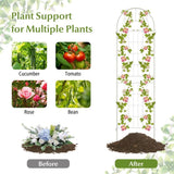 2 Pack - 7-ft Galvanized Steel Garden Trellis in White Metal Outdoor Finish - FREE SHIPPING