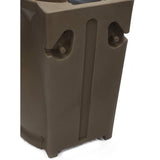 Brown Oak 65 Gallon Plastic Urn Rain Barrel with Planter Top - FREE SHIPPING