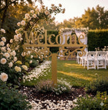 Welcome Yard Stake Metal Sign | Outdoor Garden Entry Decor