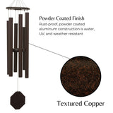 Biblical Bells Series Wind Chime with powder-coated finish details on a white background