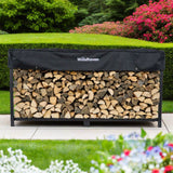 8 ft Steel Firewood Rack The Woodhaven