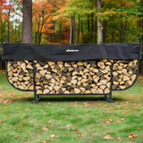 The Woodhaven 9ft Courtyard Firewood Rack