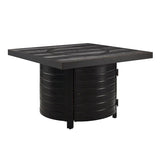 Yorke 40" Square Aluminum Convertible Gas Fire Pit Table