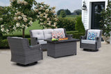 Lassen Square Firepit Table