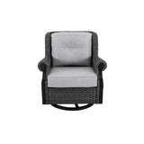 Lassen 4-Piece Wicker Sofa Set with Swivel Rocking Chairs
