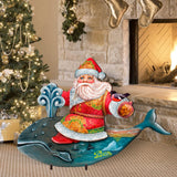 Whale Tail Christmas Outdoor Decor by G. DeBrekht - Christmas Santa Snowman Decor - 8117827F