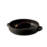 Stoneware Serving Plate With Handles 13.4"