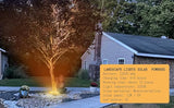 Aluminum Solar Palm Tree Lights Outdoor Uplight Landscape Spotlights Solar Powered 32 LEDs