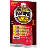 Amdro Gopher Gasser packaging with gopher illustration on a white background