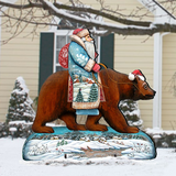 Forest Friend Tree Christmas Outdoor Decor by G. DeBrekht - Christmas Santa Snowman Decor - 8119182F