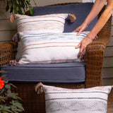 Tylanne 12X22" Handwoven Recycled Outdoor Throw Pillow