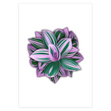 Tradescantia Nanouk Foliage Greeting Card – Blank Inside With Envelope