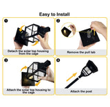 Berkley Jensen 5 Pack Solar LED Pathway Lights 15 Lumen- Graphite Black