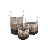 Authentic Maine Lobster Rope Storage Black, Brown, Tan Ombre - FREE SHIPPING