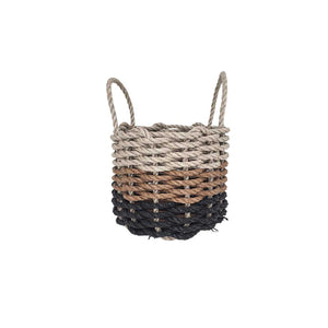 Authentic Maine Lobster Rope Storage Black, Brown, Tan Ombre - FREE SHIPPING