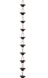 Metal Antique Rain Chain - Flower