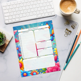 DipaliZ Butterfly Daily Planner Notepad - Recycled Paper