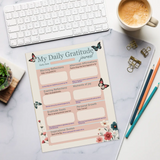 DipaliZ Butterfly Blossoms Daily Notepad Recycled Paper