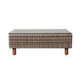 Orlando Wicker Loveseat & Coffee Table Set