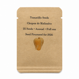 25 Chupon de Malinalco Tomatillo Seeds, Heirloom Mexican Variety, Salsa & Fresh Eating