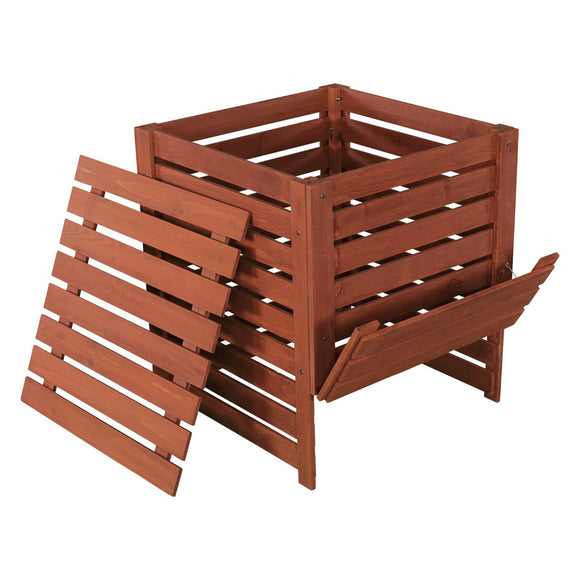 Solid Wood 90-Gallon Compost Bin with Removable Top and Hinged Side Panel - FREE SHIPPING