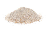 Heap of light brown sand or gravel on a white background