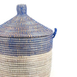 Medium Two-Tone Basket - Navy + White