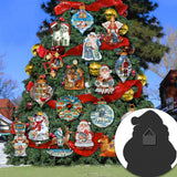 Santa Nesting Doll Christmas Outdoor Decor Large Ornament by G. DeBrekht - Christmas Santa Snowman Decor - 8115060M
