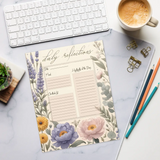 DipaliZ Floral Notepad Daily Reflections 8.5x11 Size