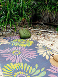 Daisy Violet outdoor mat