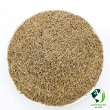 Round mat of straw with Earthwise logo on a white background DandiPure™ – Wild Dandelion Seed | Pollinator-Friendly, Edible, Chemical-Free Lawn