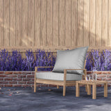 Outdoor Seat Cushion Set Waterproof Patio Furniture Cushion and Back Pillow Fade Resistant Deep Seat Set Chair Pad with Removable Cover for Chair Sofa