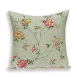 Decorative Plant Flower Throw Pillow Cover Soft Linen Cushion Cover For Living Room Couch Sofa Patio Outdoor Home Decor  Decorative Plant Flower Throw Pillow Covers For Couch Sofa Bed Modern Quality Design Cushion Cover 45x45cm