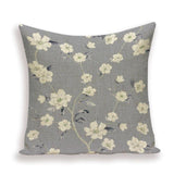Decorative Plant Flower Throw Pillow Cover Soft Linen Cushion Cover For Living Room Couch Sofa Patio Outdoor Home Decor  Decorative Plant Flower Throw Pillow Covers For Couch Sofa Bed Modern Quality Design Cushion Cover 45x45cm