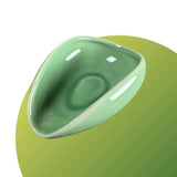 Green ceramic Ceramic Coffee Dosing Cup on a green background