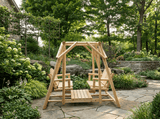 Double Benches Swing for Patio