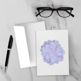 Graptopetalum Murasaki Succulent Greeting Card – Blank Inside With Envelope