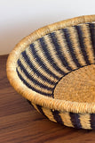 Bolga Tray - Natural w/ Black Stripes