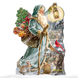 Saint Nicholas Christmas Outdoor Decor by D. Gelsinger - Christmas Santa Snowman Decor - 8461067F-DG