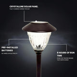 Energizer 10 Pack Solar LED Pathway Lights Outdoor-Stainless Steel