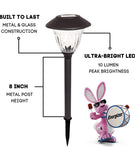 Energizer 10 Pack Solar LED Pathway Lights Outdoor-Stainless Steel